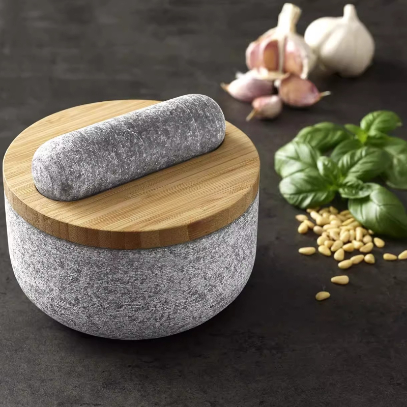 Mortar Pestle Granite - Pestello in granito con rivestimento in