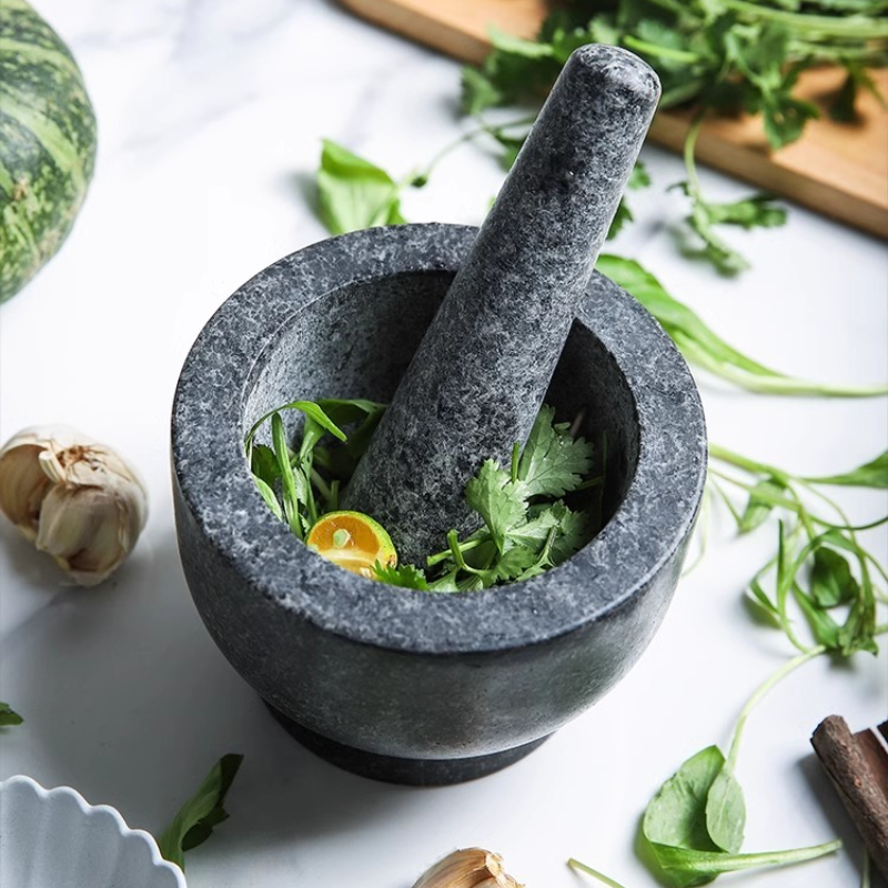 Mortar Pestle Granite - Set di mortaio e pestello Ciotola