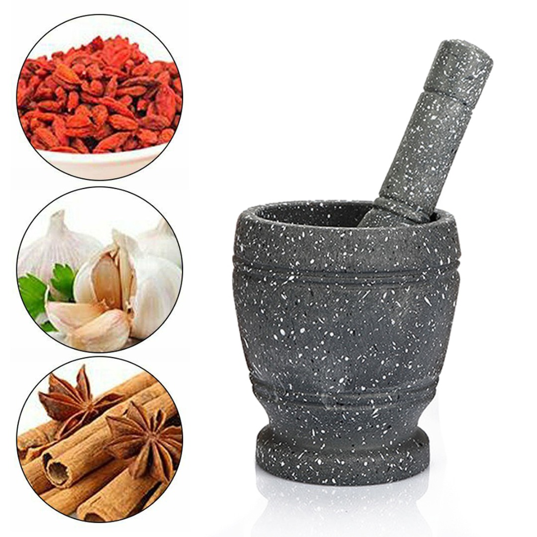 Mortar Pestle Granite - Nuovo Set di pestello e mortaio