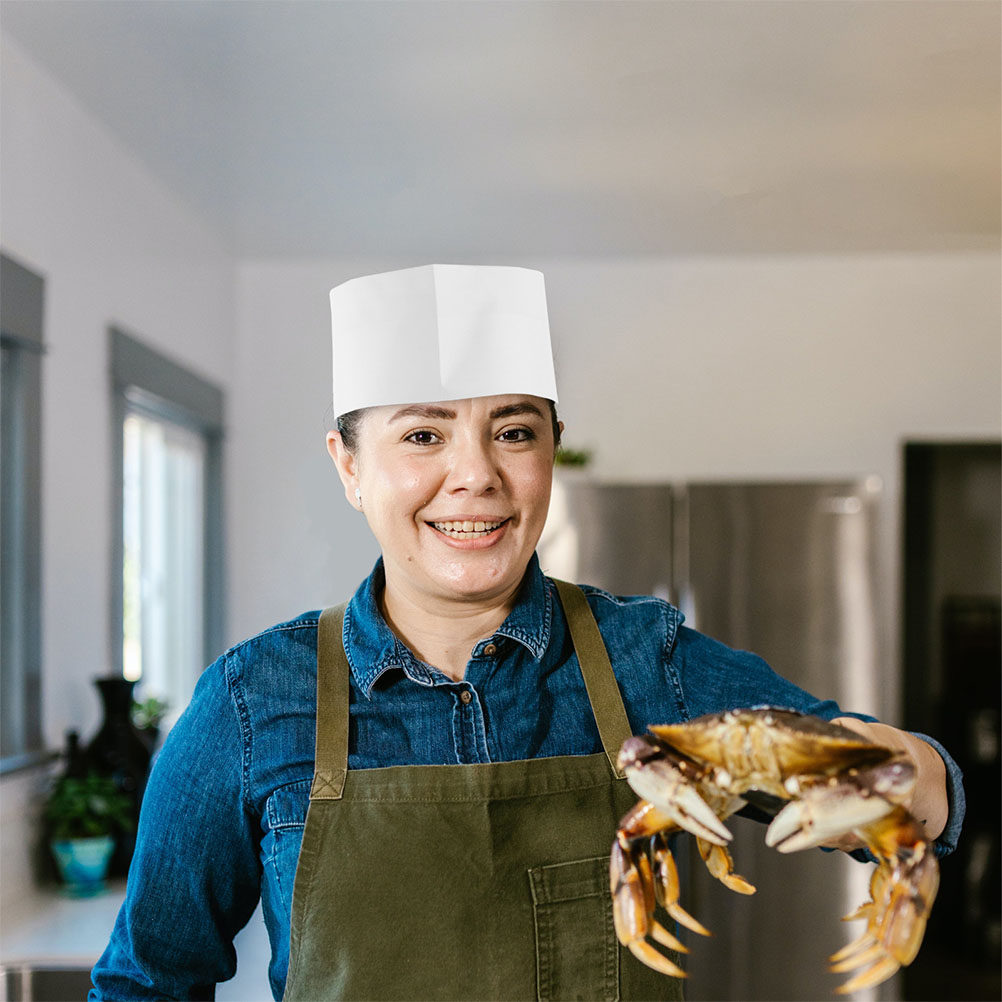 Home Cooking Service - 50 Pezzi Cappelli da Cuoco Monouso