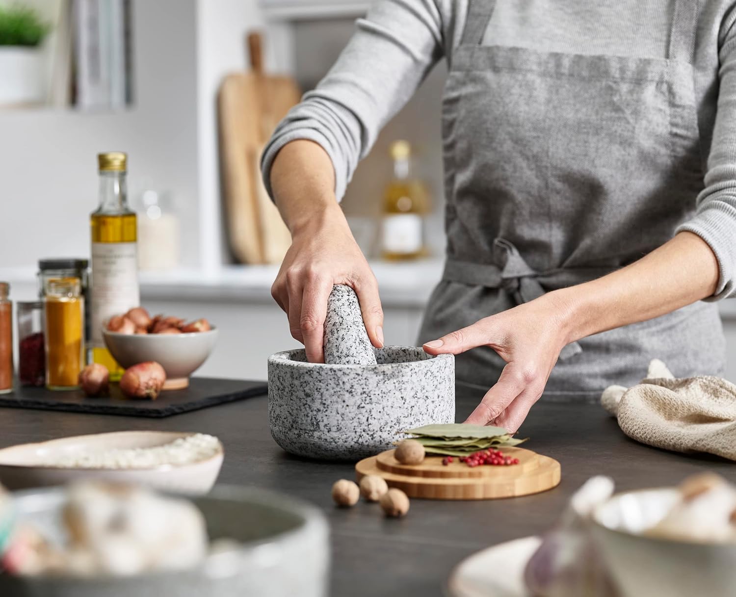 Pestello in granito con rivest - Mortar Pestle Granite recensione e prezzo