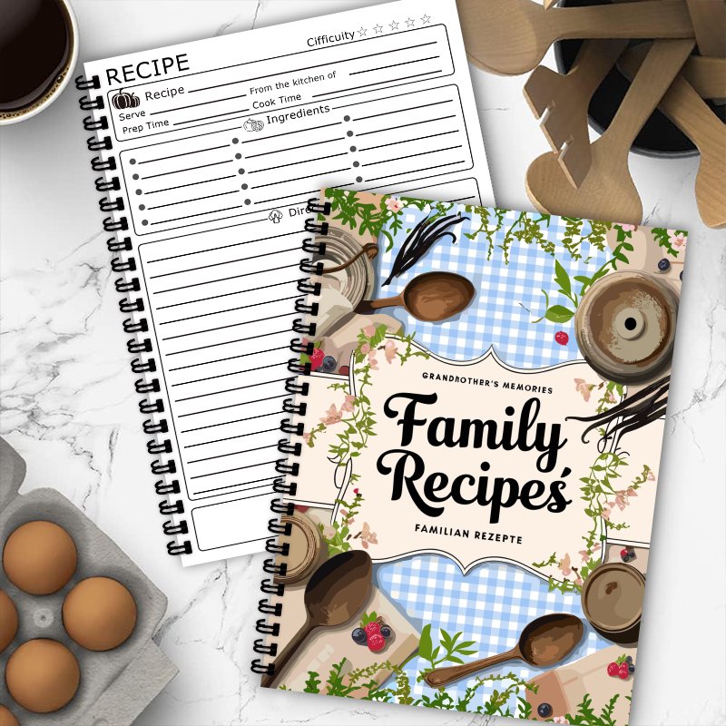 Ricettario A5, Griglia Blu, De - Home Cooking Cookbook recensione e prezzo