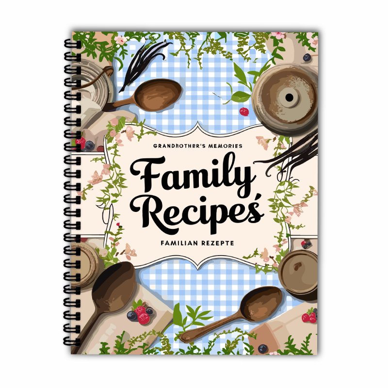 Ricettario A5, Griglia Blu, De - Home Cooking Cookbook recensione e prezzo